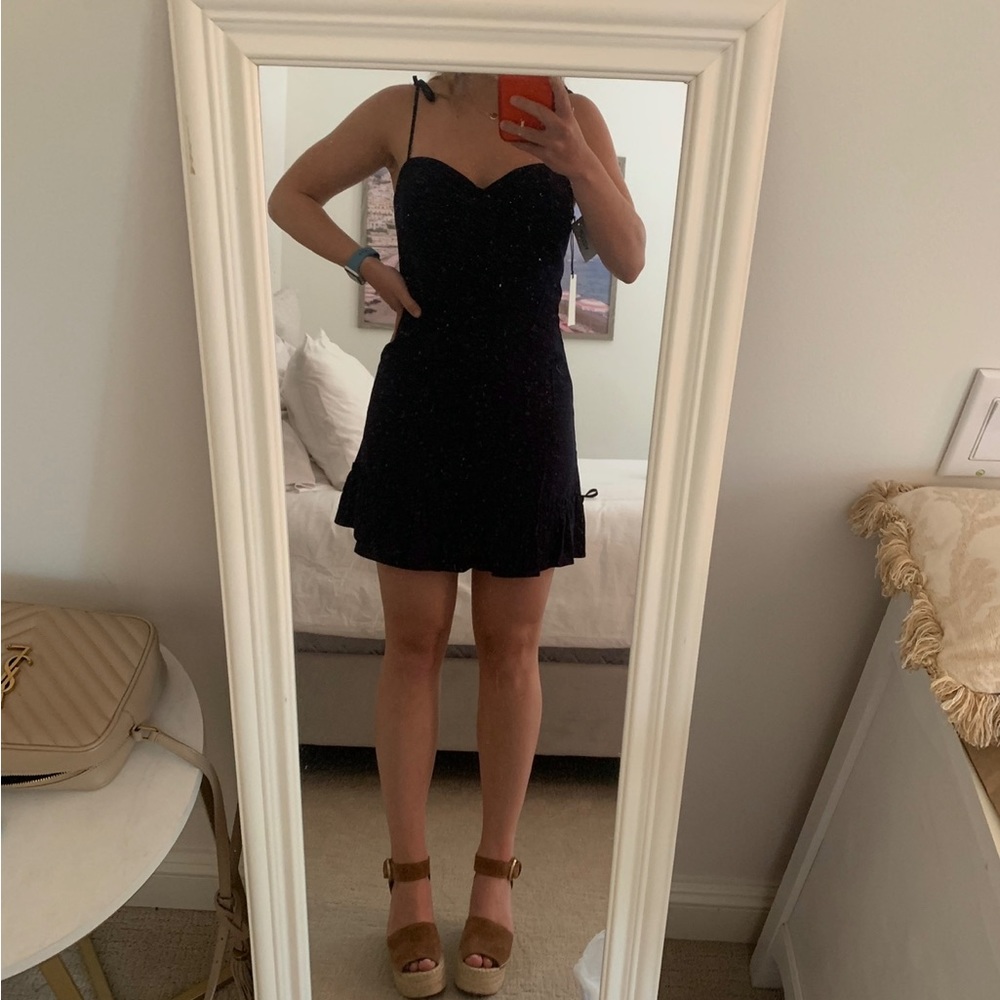 Aritzia Sunday Best Navy Mini Dress